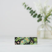 ナイトガーデン水彩植物園カラフルエレガント スキニー名刺 (スタンド正面)