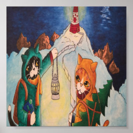 ナイトキャッツのクリスマスライトハウス ポスター