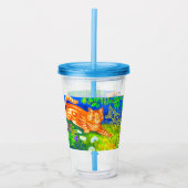 ナイトキャット アクリルタンブラー (正面)