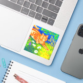 ナイトキャット シール (ノートパソコンとiPhone)