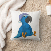 ナイトキャップで寝る時にオウム クッション (ブランケット)