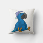 ナイトキャップで寝る時にオウム クッション (裏面)