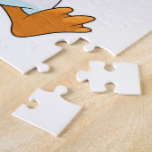 ナイトキャップで眠るアヒル ジグソーパズル (側面)