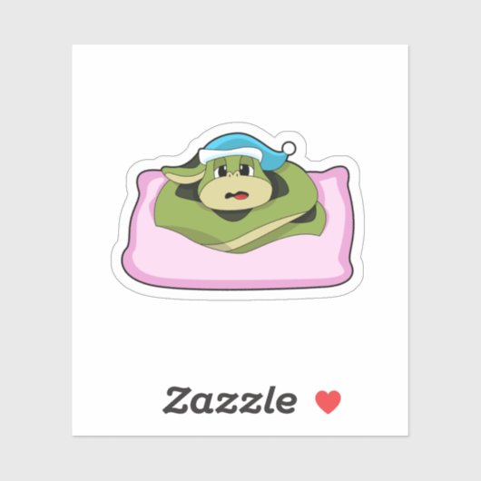 ナイトキャップで眠るヘビ シール (シート)