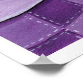 ナイトキャップアートを着た眠いヘッドキャットプリント ポスター (角)