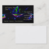 ナイトクラブで回るのをDJが見ますバー 名刺 (正面/裏面)