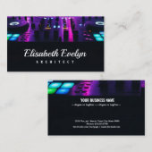 ナイトクラブのテーブルのDjミキサー 名刺 (正面/裏面)