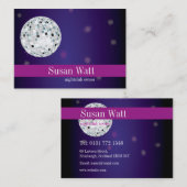 ナイトクラブのディスコの球の名刺 名刺 (正面/裏面)