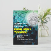 ナイトクラブのフロアとミラーボールパーティ 招待状 (スタンド正面)