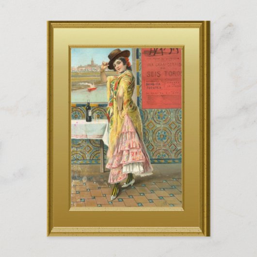 ナイトクラブの女の子 ポストカード (正面)