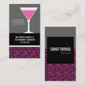 ナイトクラブまたはバーテンダーの名刺 名刺 (正面/裏面)