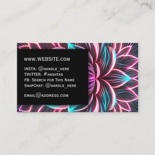 ナイトクラブエレクトリックロータスプロフェッショナルエグゼクティブ 名刺 (正面)