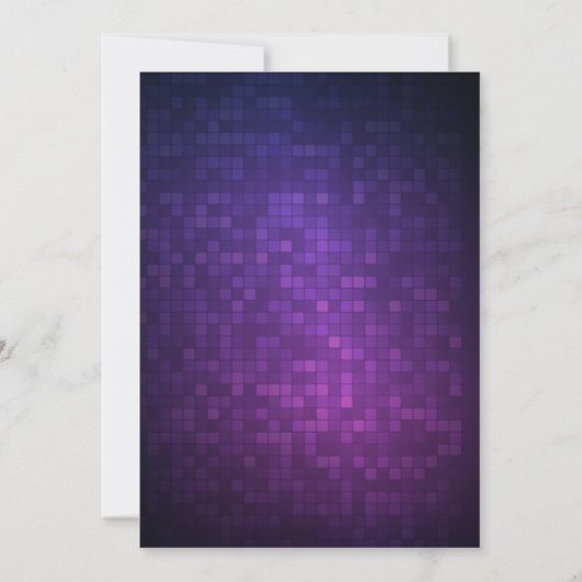 ナイトクラブスタイル誕生日招待状 招待状 (裏面)