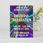 ナイトクラブネオン爆発21歳の誕生日 招待状 (スタンド正面)