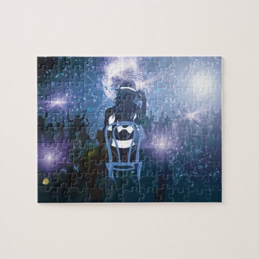 ナイトクラブ踊り ジグソーパズル (横)