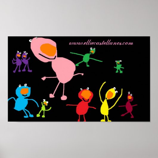 ナイトクリッター， www.elliecastellanos.com ポスター (正面)