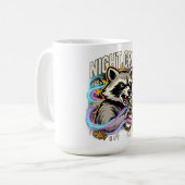 ナイトクルー・アライグマ・グラフィティTシャツ コーヒーマグカップ (正面左)