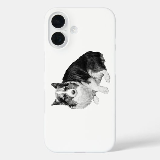 ナイトクワイエット コーギー Case-Mate iPhoneケース (裏面)