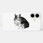 ナイトクワイエット コーギー Case-Mate iPhoneケース (裏面 (横))