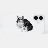 ナイトクワイエット コーギー iPhone 16ケース (裏面横)