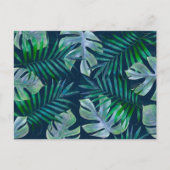 ナイトグリーン熱帯葉 ポストカード (正面)