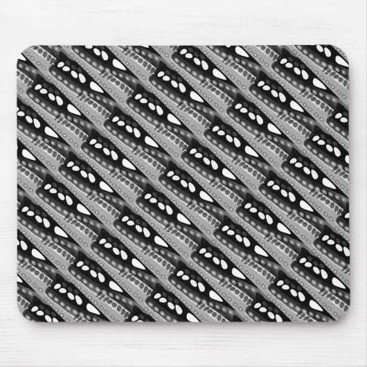 ナイトグレーアートの小石 マウスパッド (正面)