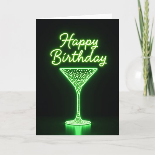 ナイトグロー誕生日カード カード (正面)