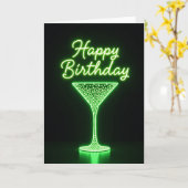ナイトグロー誕生日カード カード (黄色い花)