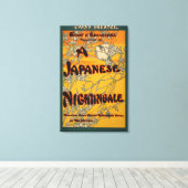 ナイトゲー日本のル演劇遊のポスター キャンバスプリント (インサイチュ (ウッドフロア))