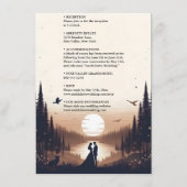 ナイトサンセットスタースムーングラウディアートウェディング エンクロージャーカード (正面)