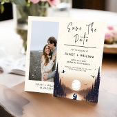 ナイトサンセットスタームーンクラウドトワイライト結婚ズ セーブザデート