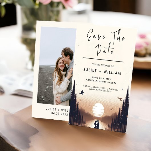 ナイトサンセットスタームーンクラウドトワイライト結婚ズ セーブザデート