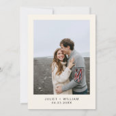 ナイトサンセットスタームーンクラウドトワイライト結婚ズ セーブザデート (裏面)