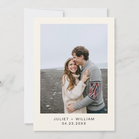 ナイトサンセットスタームーンクラウドトワイライト結婚ズ セーブザデート (裏面)