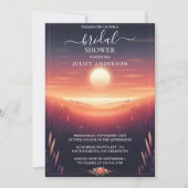 ナイトサンセットムーンクラウドトワイライトブライダルシャワー 招待状 (正面)
