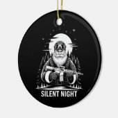 ナイトサンタ静かクリスマス軍隊退役軍人 セラミックオーナメント (左)