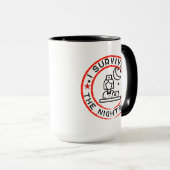 ナイトシおもしろいフトナースマグ マグカップ (正面右)