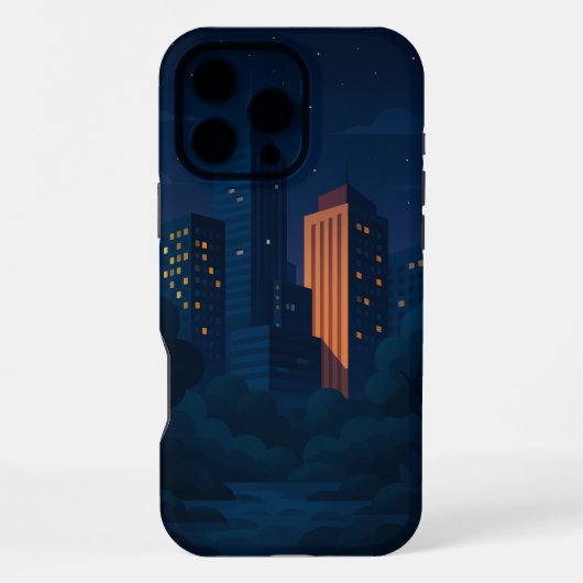ナイトシティスカイライン iPhoneケース (裏面)