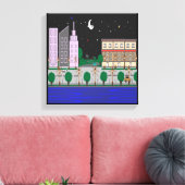 ナイトシティ キャンバスプリント (インサイチュ (リビング))