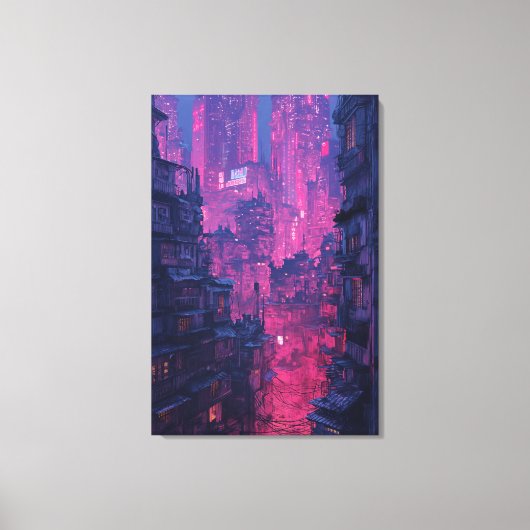 ナイトシティ キャンバスプリント (正面)