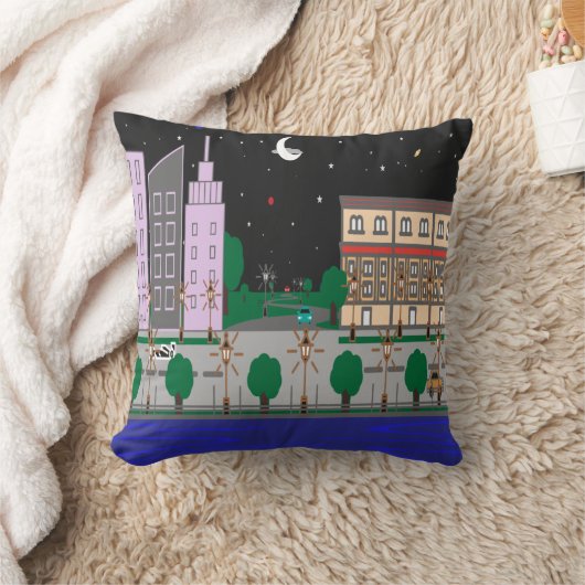 ナイトシティ クッション (ブランケット)