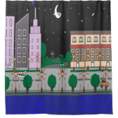 ナイトシティ シャワーカーテン (正面)