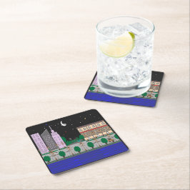 ナイトシティ スクエアペーパーコースター