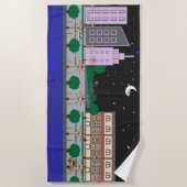 ナイトシティ ビーチタオル (正面)