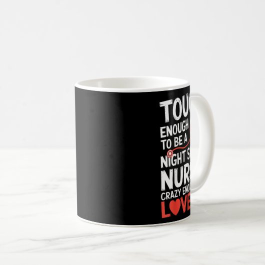 ナイトシフトおもしろいナースRn Rt Usナース コーヒーマグカップ (正面右)