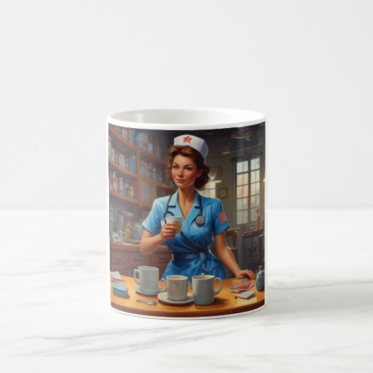 ナイトシフトのヒーロー:祝私たちのナース コーヒーマグカップ (中央)