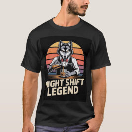 ナイトシフトの伝説、ウルフバーテンダーのシャツ Tシャツ