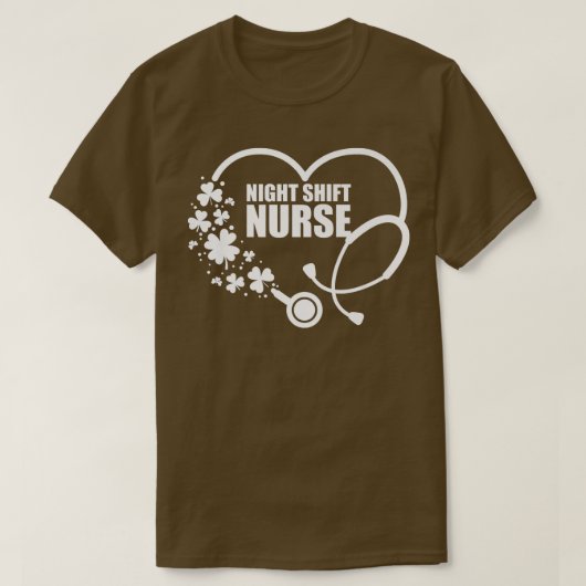 ナイトシフトナースセント Tシャツ (デザイン正面)