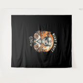 ナイトシフトナースミームハロウィンヘルスケアフローラ タペストリー (正面(横))