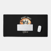 ナイトシフトナースミームハロウィンヘルスケアフローラ デスクマット (キーボード&マウス)